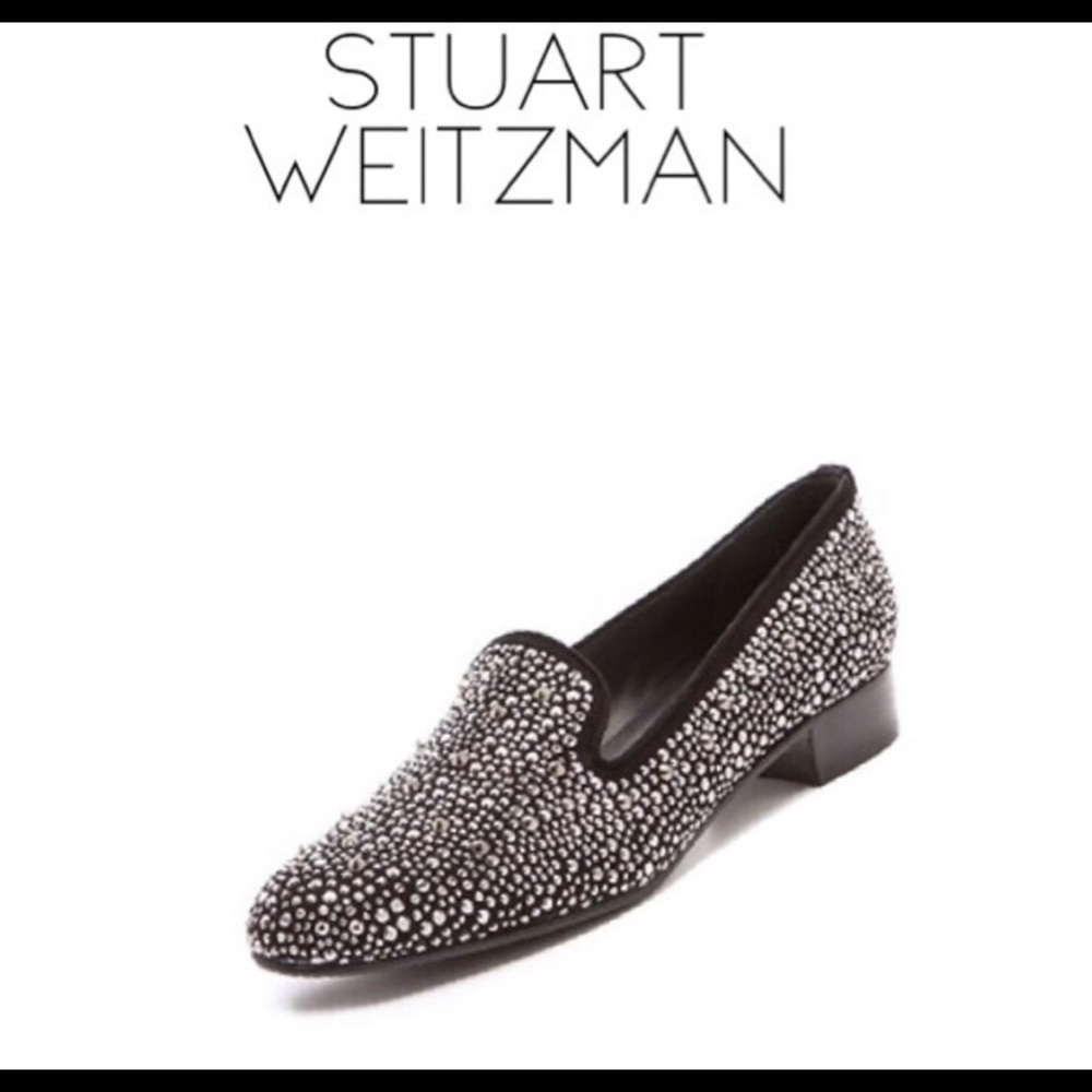 Stuart Weitzman spiked loafers. NWOT